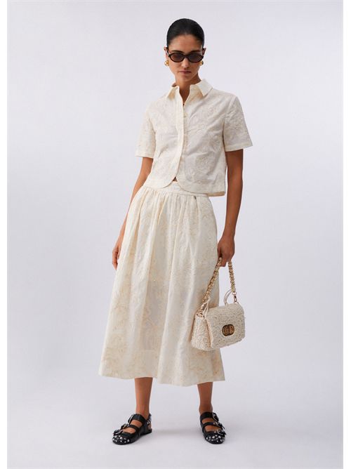 Camicia con ricami e paillettes LIU JO | WA6508T472A/P9417